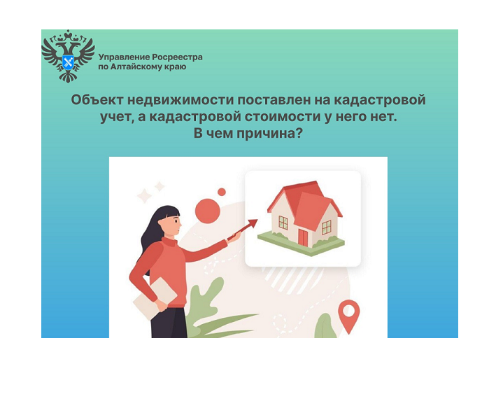 Объект недвижимости поставлен на кадастровой учет, а кадастровой стоимости у него нет. В чем причина?.