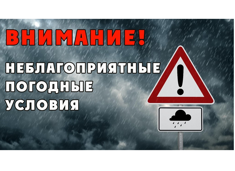 ПРОГНОЗ О НЕБЛАГОПРИЯТНЫХ ПОГОДНЫХ УСЛОВИЯХ.